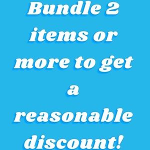 Bundle 2 Or More Items To Get A Reasonable Discount!